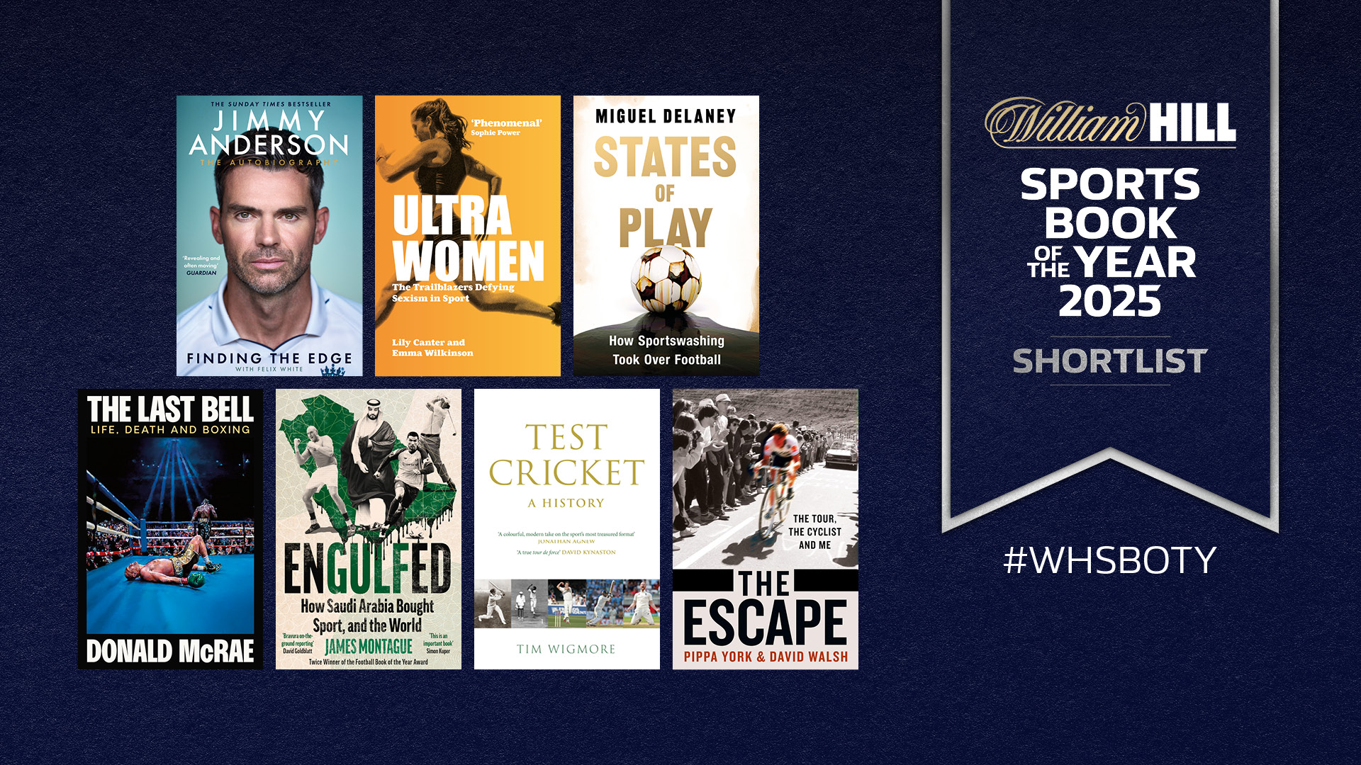 William Hill Sports Book of the Year 2025 shortlist announced