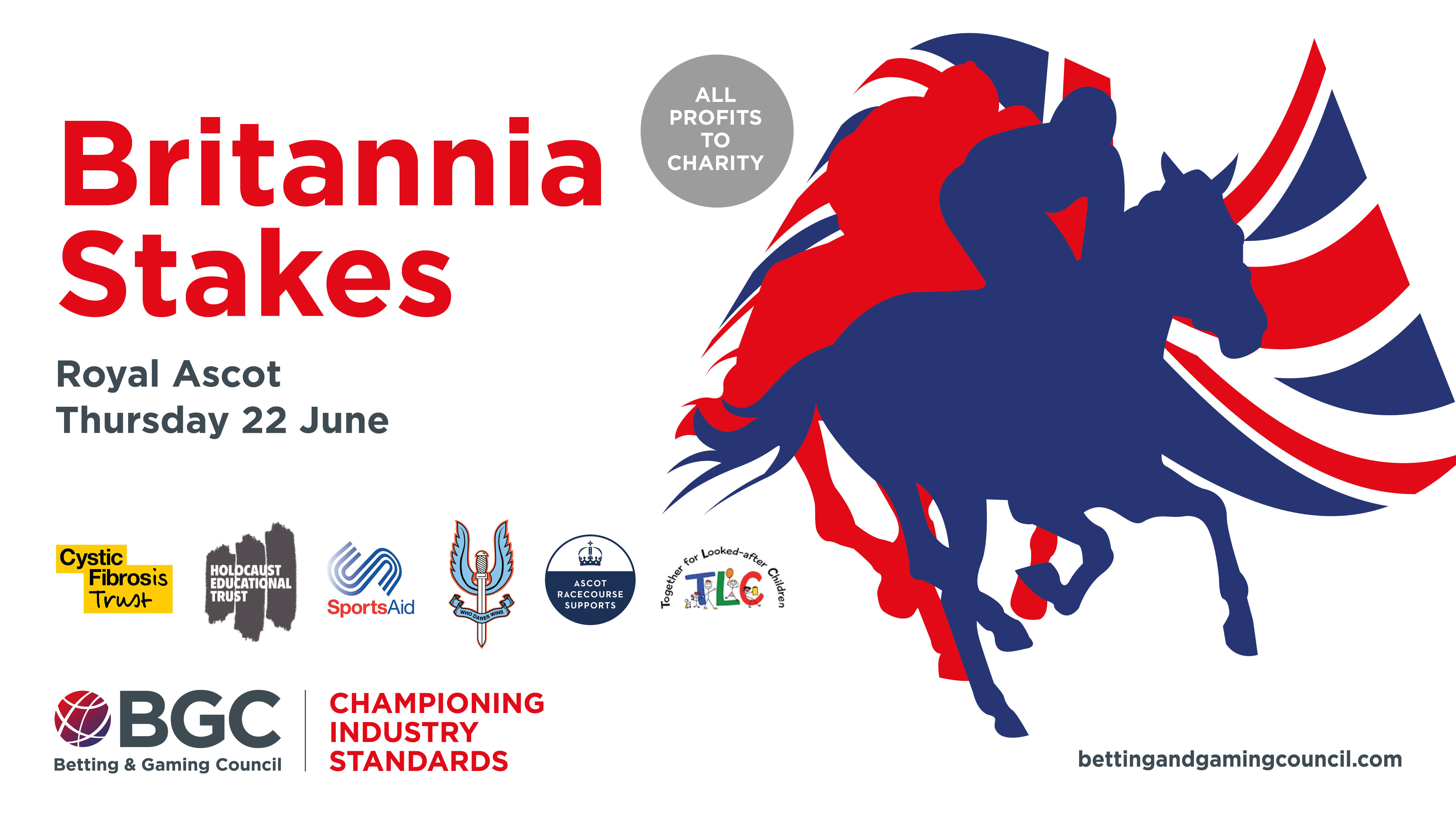 Britannia Stakes profits pledged to UK charities